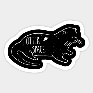 Otter Space Sticker